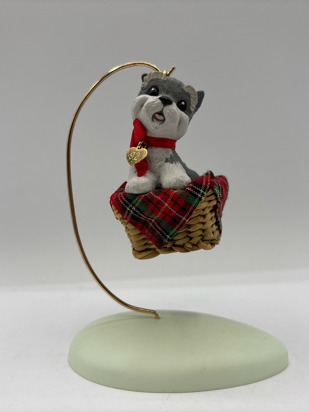Hallmark Keepsake Ornament Dated 1992 Vintage Puppy Love 2nd In The Puppy Series